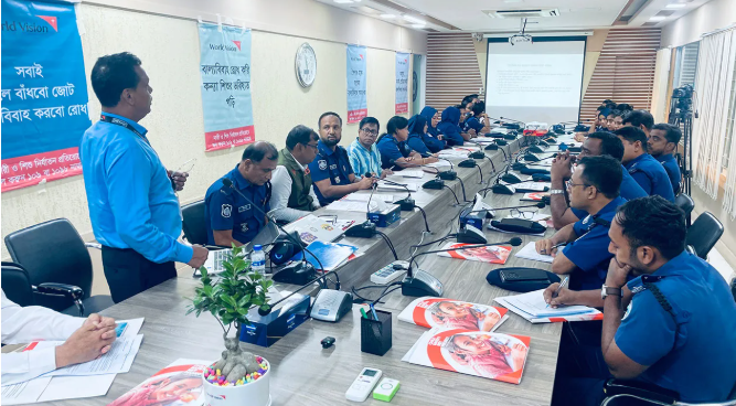 Police, World Vision Hold Roundtable in Cox’s Bazar to Prevent Child Marriage and Child Labour